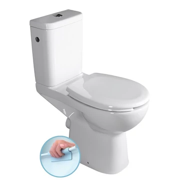 ETIUDA WC mozgáskorlátozottaknak, ülőke nélkül, CLEAN ON, hátsó kifolyású, RIMLESS, 45,5cm