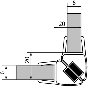POLYSAN VITRA LINE Mágneses szilikonprofil szett, 2000 mm 6 mm-es üveghez (ajtó/ajtó)