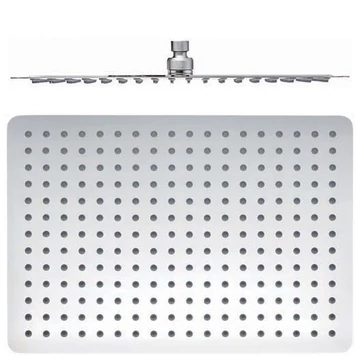SLIM fejzuhany, téglalap, 400x300mm, inox