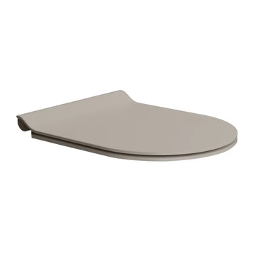 GSI SLIM soft close WC-ülőke, matt tortora/króm