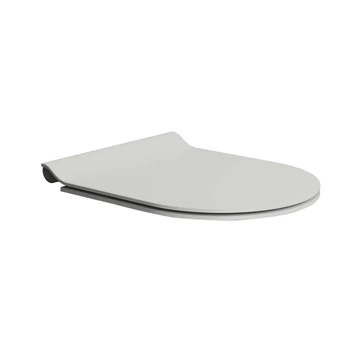 GSI SLIM soft close WC-ülőke, matt szürke/króm
