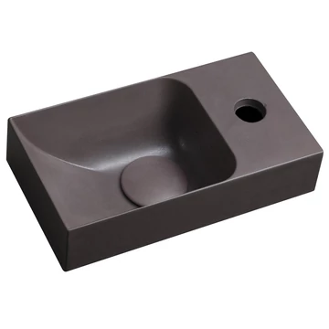 PICCOLINO betonmosdó, 30,8x10x17cm, jobbos, sötét barna