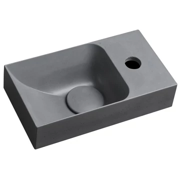 PICCOLINO betonmosdó, 30,8x10x17cm, jobbos, szürke