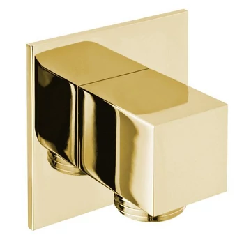 SAPHO Zuhanycsatlakozó, szögletes, 1/2", arany