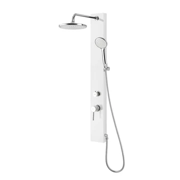 AQUALINE FIGA zuhanypanel csapteleppel, 1050mm, PVC/fehér