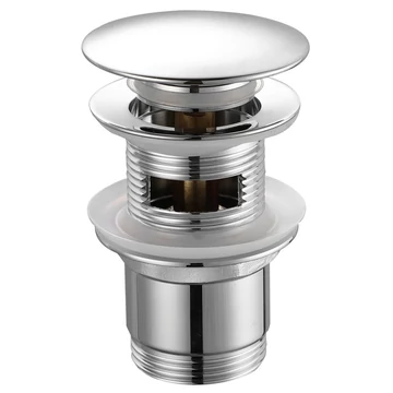 AQUALINE klik-klak mosdólefolyó, nagy dugóval, 5/4“, 25-45mm, réz/króm