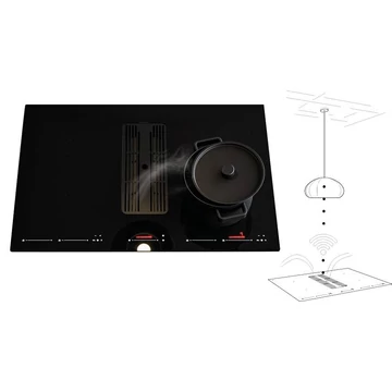 SIRIUS - S-DDH6 AUTOMATIC elszívó indukciós főzőlappal, fehér SENSE lámpával