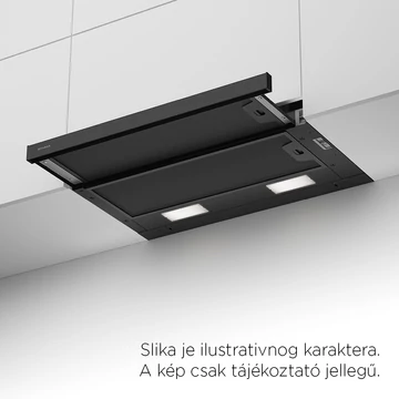 FABER Maxima NG Eco EV8 BK A90 kihúzható páraelszívó, fekete, 90 cm