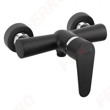 FERRO ALGEO BLACK Zuhanycsaptelep, fekete