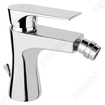 FERRO ALGEO SQUARE bidécsaptelep, 5/4" automata leeresztő szettel, króm