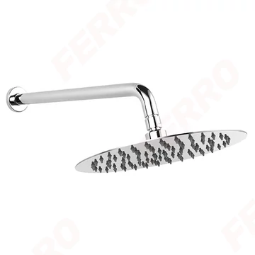 FERRO Zuhanyszett, zuhanykar, slimline fejzuhany, átm. 25cm, króm