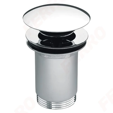 FERRO ROTONDO Click-Clack leeresztő szelep, túlfolyó nélküli mosdóhoz, 5/4", fém