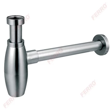 FERRO Ovális búraszifon, 5/4”x32 mm, króm