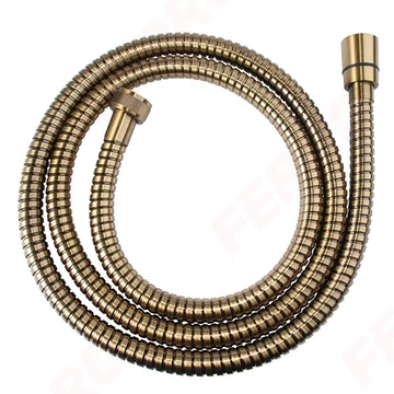 FERRO antik bronz zuhanycső, csavarodásmentes, 150cm