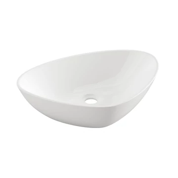 INVENA TRIGONO mosdókagyló, háromszögletű, asztali, 50 cm, fehér