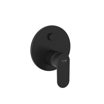 KLUDI X1 falsík alatti 2 funkciós csaptelep PUSH&SWITCH nyomógombos átváltással, matt fekete