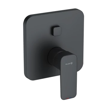 KLUDI Pure&Style falsík alatti kád/zuhany csaptelep PUSH & SWITCH funkcióval, fekete