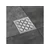 RAVAK Padlóösszefolyó SN501 105 x 105 / 50 mm - rozsdamentes acél