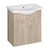 AQUALINE KERAMIA FRESH mosdótartó szekrény, 60,5x74x34cm, platina tölgy