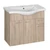 AQUALINE KERAMIA FRESH mosdótartó szekrény, 74,5x74x34,5cm, platina tölgy