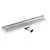 GELCO MANUS INOX padlóösszefolyó ONDA rosttal, fal éléhez, 650x112x55mm
