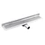 GELCO MANUS INOX padlóösszefolyó ONDA rosttal, fal éléhez, 850x112x55mm