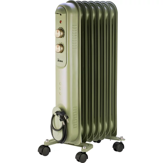 ARDES 4R07VIN Elektromos olajradiátor 7 tagos 1500W zöld