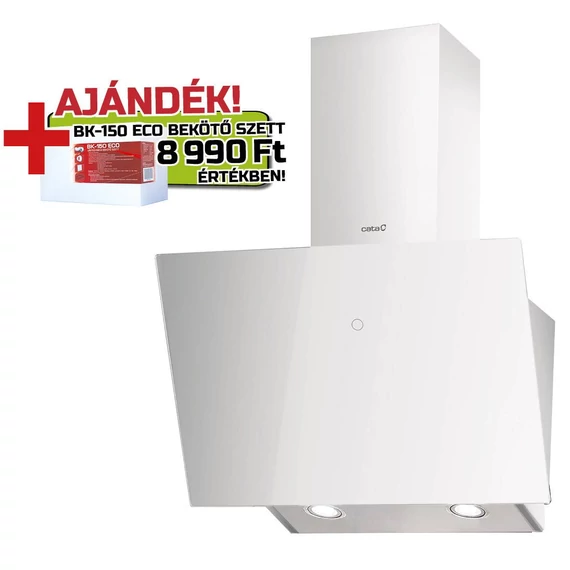 CATA - Páraelszívó LENA 600 XGWH fehér + BK150 ECO bekötő szett