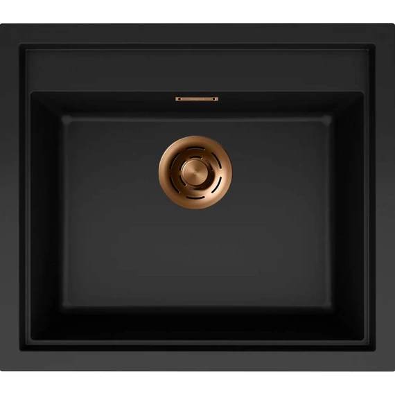 ELLECI- Mosogatótálca Sintesi 105 Keratek K86 Black bronz tartozékokkal