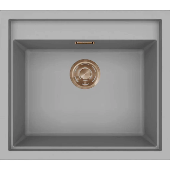 ELLECI- Mosogatótálca Sintesi 105 Keratek K99 Dark Grey bronz tartozékokkal