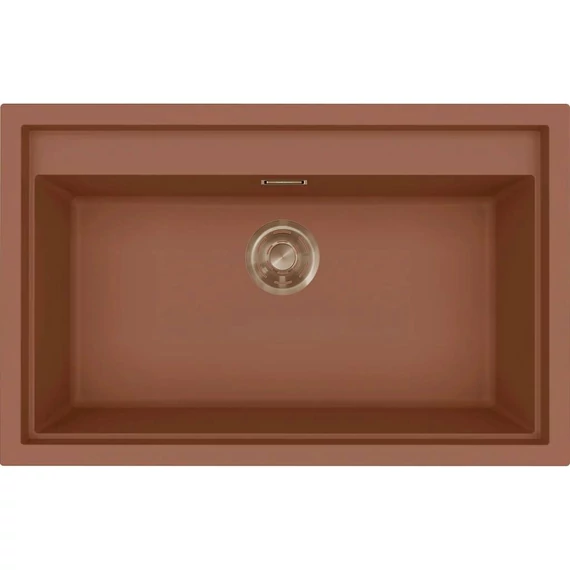 ELLECI- Mosogatótálca Sintesi 130 Keratek K83 Cavern Clay bronz tartozékokkal