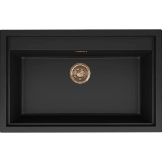 ELLECI- Mosogatótálca Sintesi 130 Keratek K86 Black bronz tartozékokkal