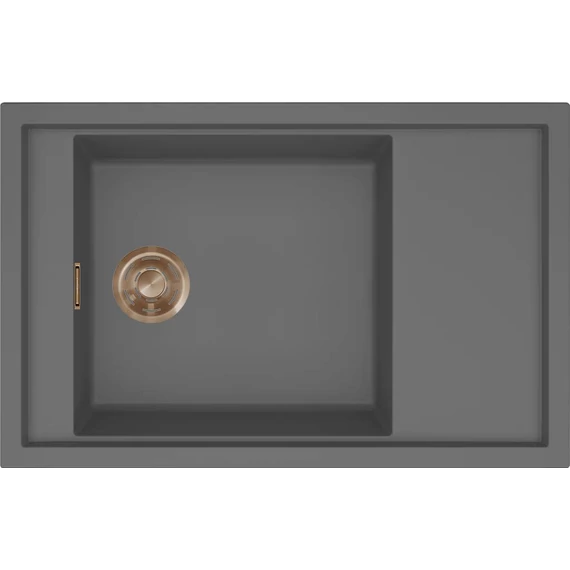 ELLECI- Mosogatótálca Sintesi 305 Keratek K99 Dark Grey bronz tartozékokkal