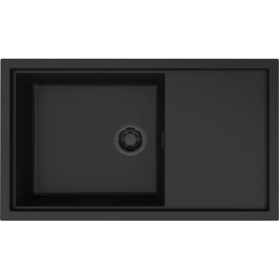 ELLECI - Mosogatótálca Sintesi 410 K86 Black fekete tartozékokkal