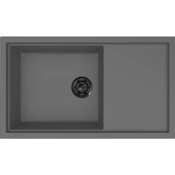 ELLECI- Mosogatótálca Sintesi 410 Keratek K99 Dark Grey fekete tartozékokkal