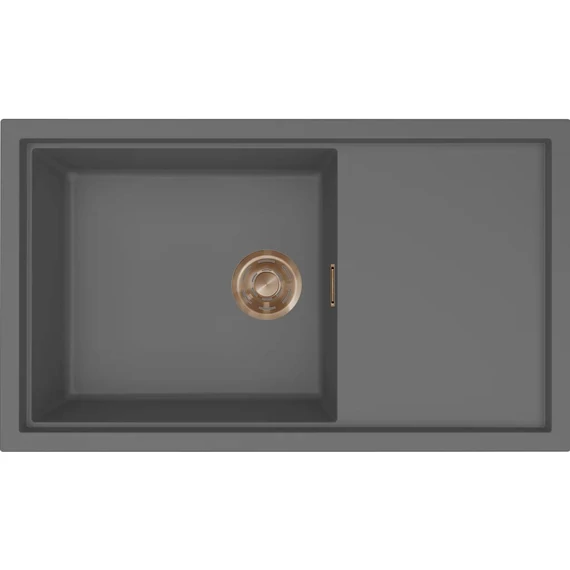 ELLECI- Mosogatótálca Sintesi 410 Keratek K99 Dark Grey bronz tartozékokkal