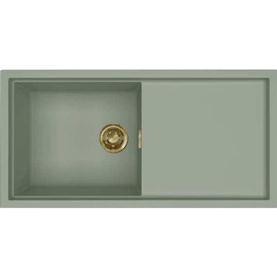 ELLECI - Mosogatótálca Sintesi 480 K82 Sage Green arany tartozékokkal