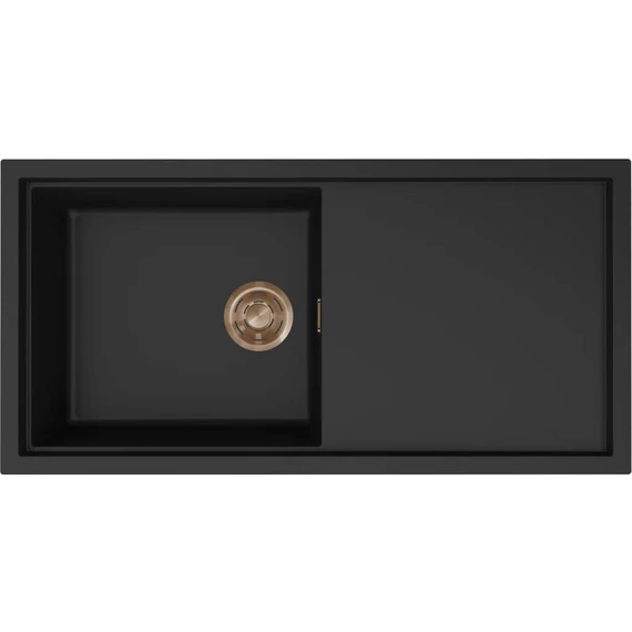 ELLECI- Mosogatótálca Sintesi 480 Keratek K86 Black bronz tartozékokkal
