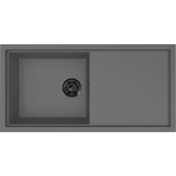 ELLECI- Mosogatótálca Sintesi 480 Keratek K99 Dark Grey fekete tartozékokkal