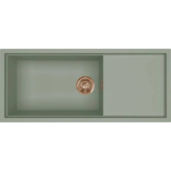 ELLECI- Mosogatótálca Sintesi 510 Keratek K82 Sage Green bronz tartozékokkal