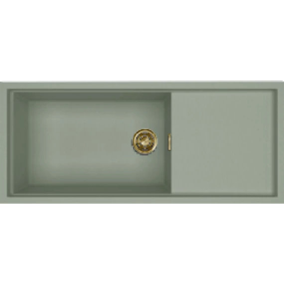ELLECI - Mosogatótálca Sintesi 510 K82 Sage Green arany tartozékokkal