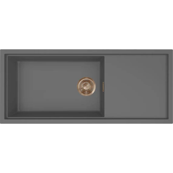 ELLECI- Mosogatótálca Sintesi 510 Keratek K99 Dark Grey bronz tartozékokkal
