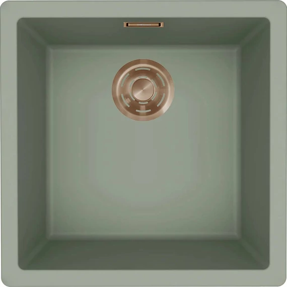 ELLECI- Mosogatótálca Zen 102 Keratek K82 Sage Green bronz tartozékokkal