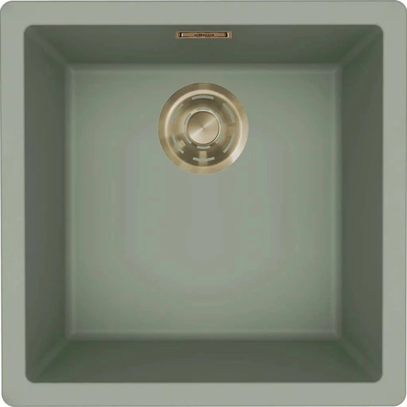 ELLECI- Mosogatótálca Zen 102 Keratek K82 Sage Green arany tartozékokkal