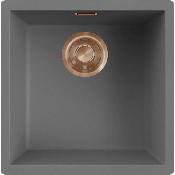 ELLECI- Mosogatótálca Zen-F 102 Keratek K99 Dark Grey bronz tartozékokkal
