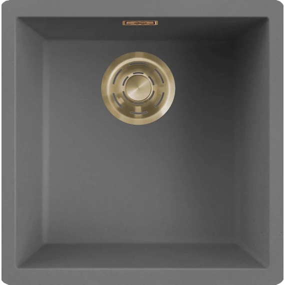 ELLECI- Mosogatótálca Zen 102 Keratek K99 Dark Grey arany tartozékokkal