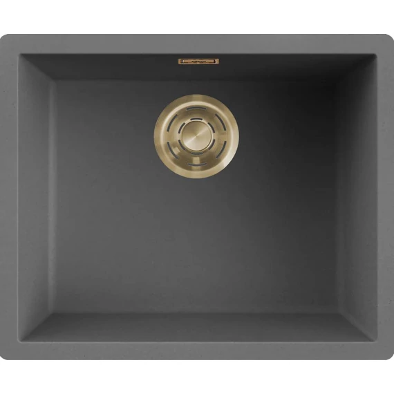 ELLECI- Mosogatótálca Zen 105 Keratek K99 Dark Grey arany tartozékokkal