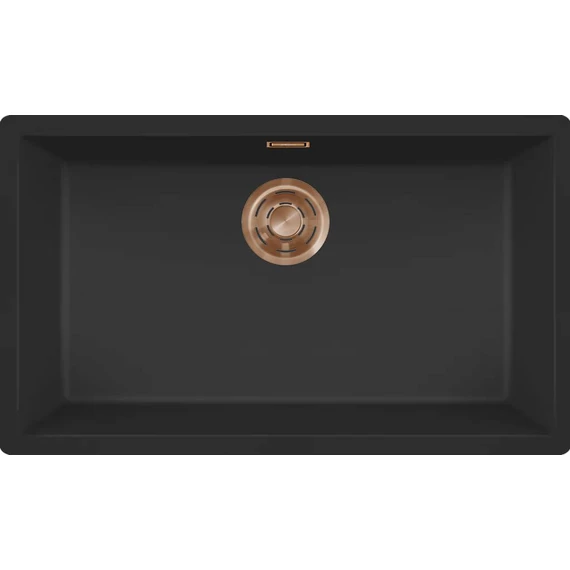 ELLECI- Mosogatótálca Zen 130 Keratek K86 Black bronz tartozékokkal