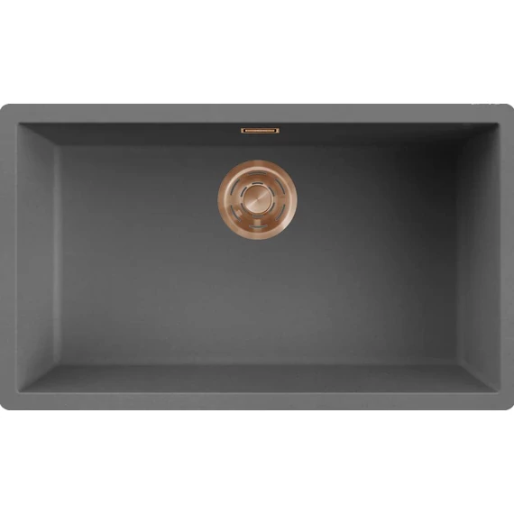 ELLECI- Mosogatótálca Zen 130 Keratek K99 Dark Grey bronz tartozékokkal