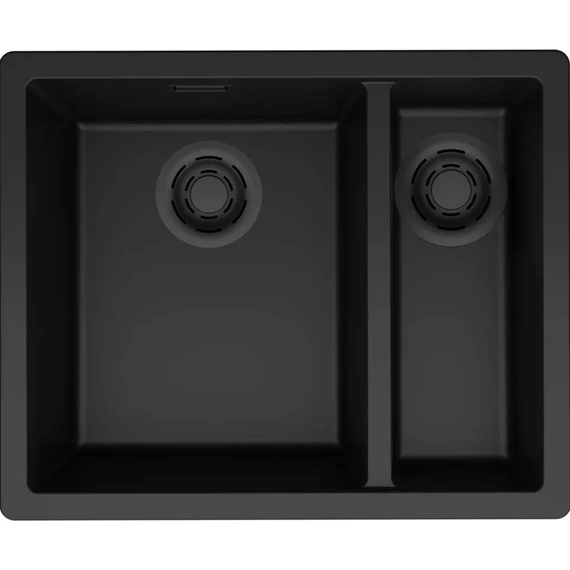 ELLECI- Mosogatótálca Zen 150 Keratek K86 Black fekete tartozékokkal